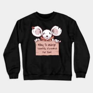 Scientific Research Mouse Crewneck Sweatshirt